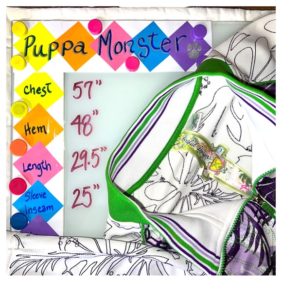 ARTFUL DODGER Embroidered Tropical Floral Track Jacket 4XL 4X Streetwear - Picture 12 of 12